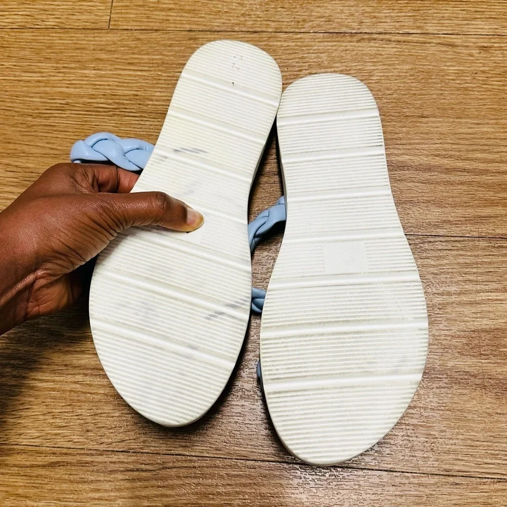 COCONUT By Matisse Blue Braided Sandals